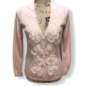 {LOFT} NWT Peach Button Down Decorative Cardigan